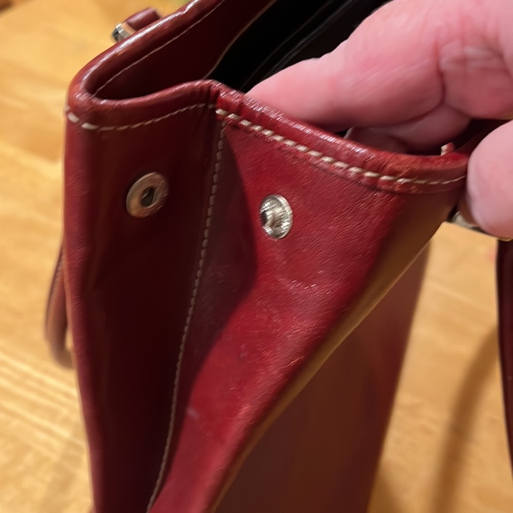 💚 EUC Mila Paoli Genuine Leather HandBag - Picture 4 of 16